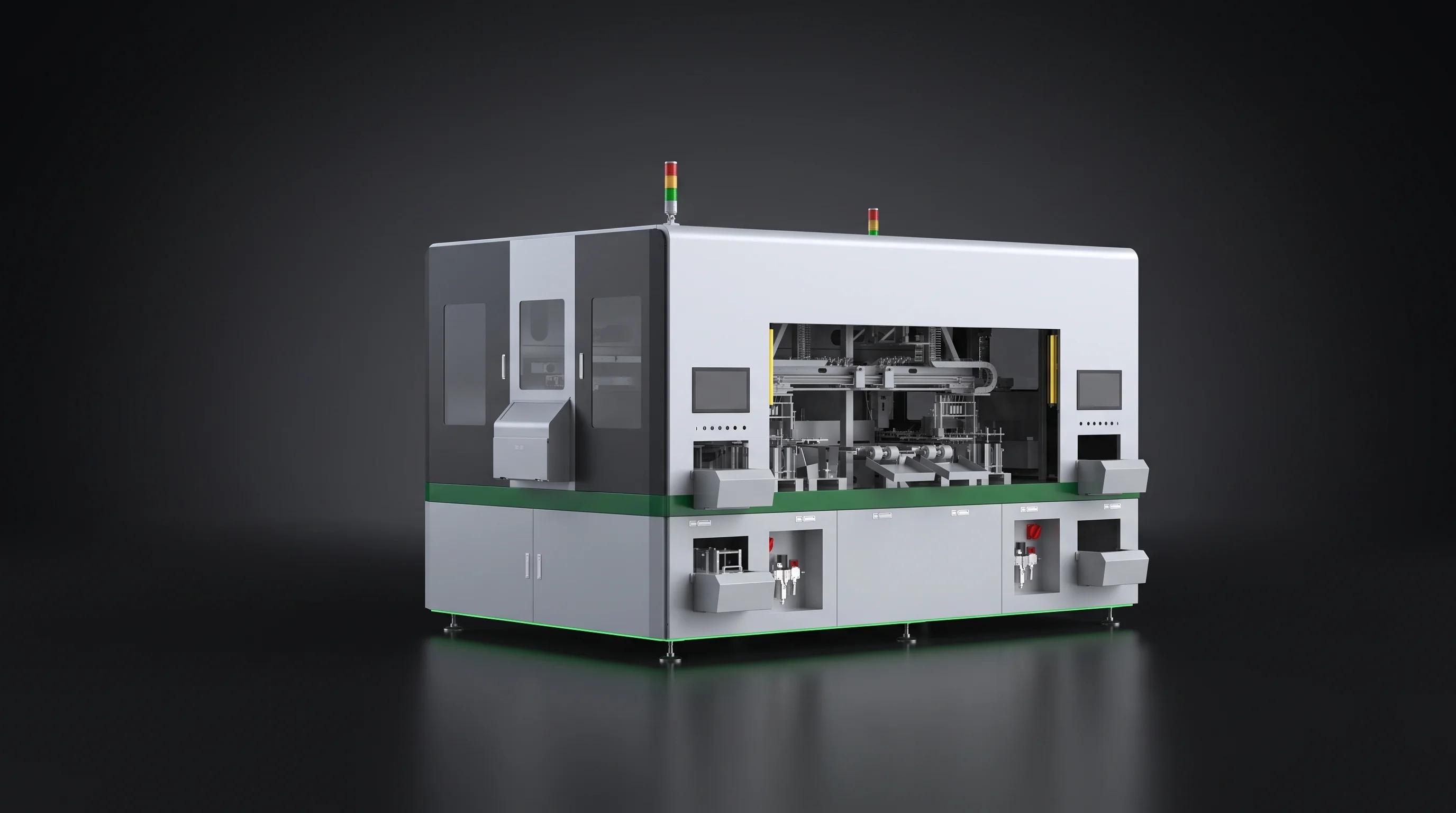 SML-C72 solar cell laser scribing machine with grooving and thermal cleaving lasers